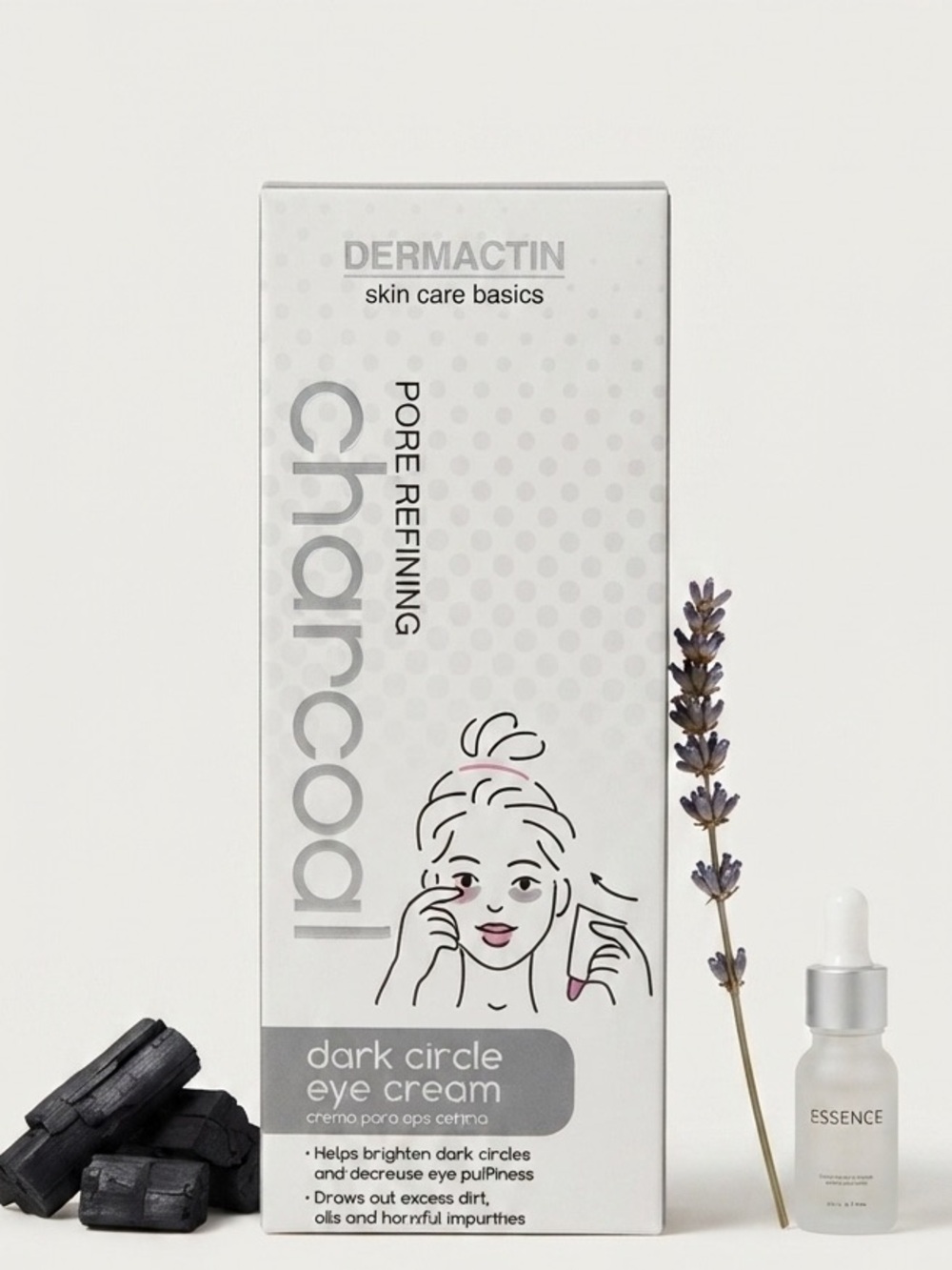 Charcoal Dark Circle Eye Cream - White